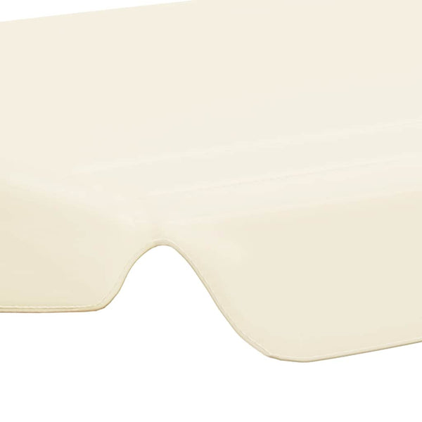 Ersatzdach für Hollywoodschaukel Creme 188/168x145/110 cm