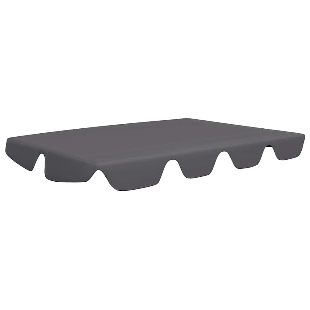 vidaXL Toit de rechange pour balancelle anthracite 188/168x145/110 cm