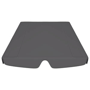 Ersatzdach für Hollywoodschaukel Anthrazit 188/168x145/110 cm