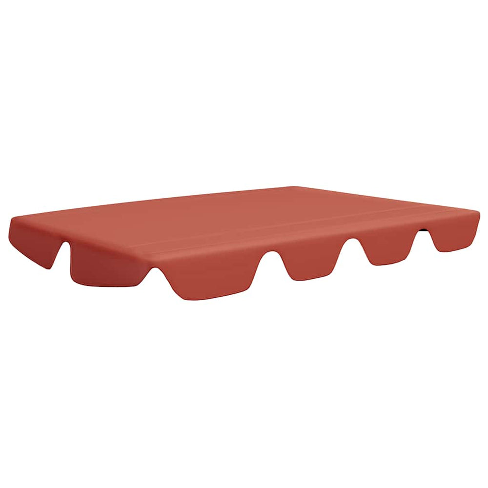 vidaXL Toit de rechange pour balancelle Terracotta 188/168x145/110 cm