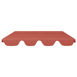 vidaXL Toit de rechange pour balancelle Terracotta 188/168x145/110 cm