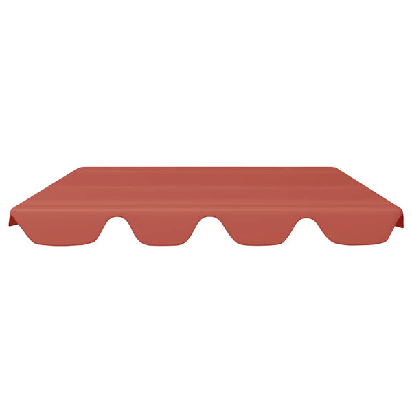 vidaXL Toit de rechange pour balancelle Terracotta 188/168x145/110 cm