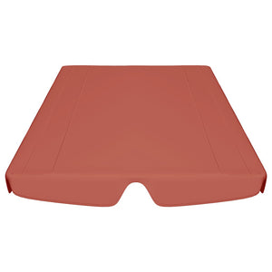 vidaXL Toit de rechange pour balancelle Terracotta 188/168x145/110 cm