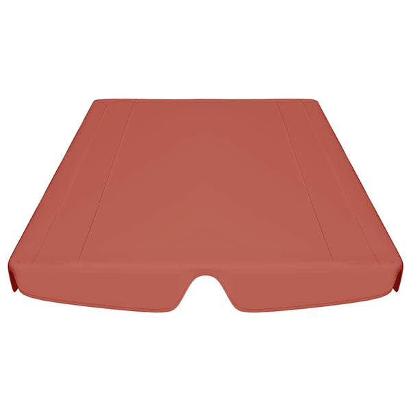 vidaXL Toit de rechange pour balancelle Terracotta 188/168x145/110 cm