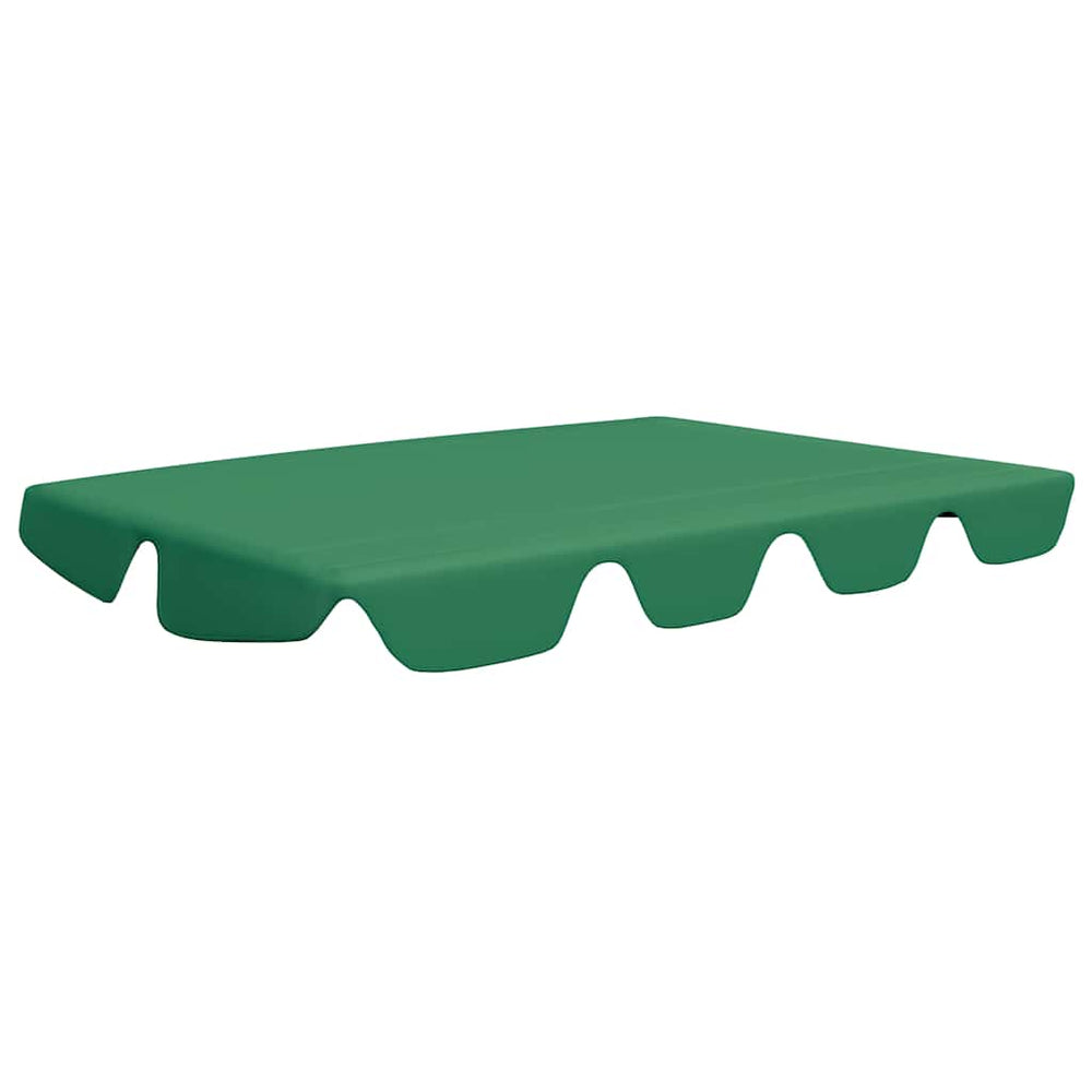 vidaXL Toit de rechange pour balancelle vert 188/168x145/110 cm
