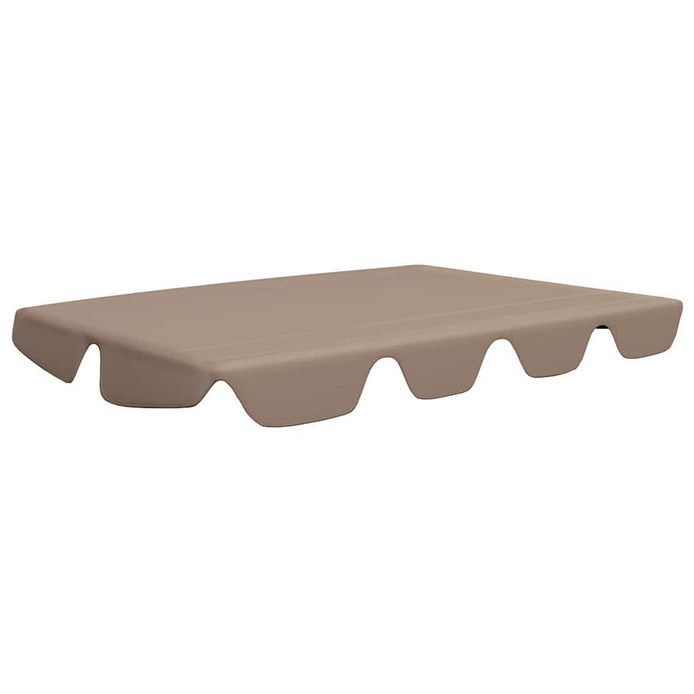 vidaXL Toit de rechange pour balancelle Taupe 188/168x145/110 cm