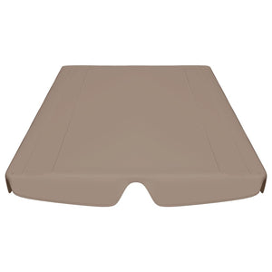 Ersatzdach für Hollywoodschaukel Taupe 188/168x145/110 cm