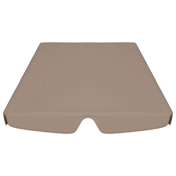 Ersatzdach für Hollywoodschaukel Taupe 188/168x145/110 cm