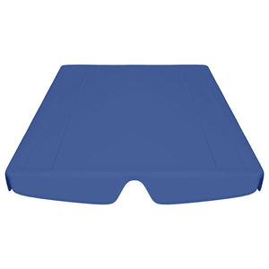 Ersatzdach für Hollywoodschaukel Blau 188/168x145/110 cm