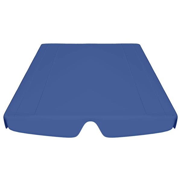 Ersatzdach für Hollywoodschaukel Blau 188/168x145/110 cm