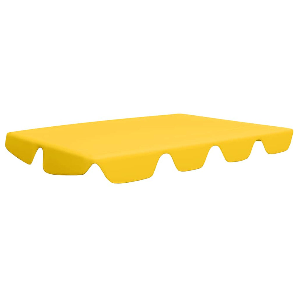 vidaXL Toit de rechange pour balancelle Jaune 188/168x145/110 cm
