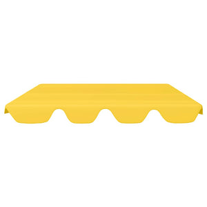 vidaXL Toit de rechange pour balancelle Jaune 188/168x145/110 cm