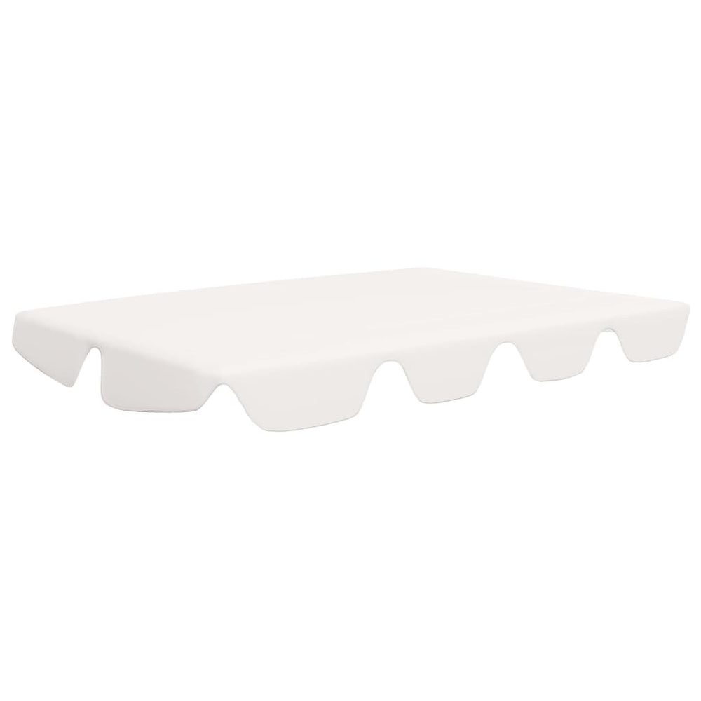 vidaXL Toit de remplacement pour balancelle blanc 188/168x145/110 cm