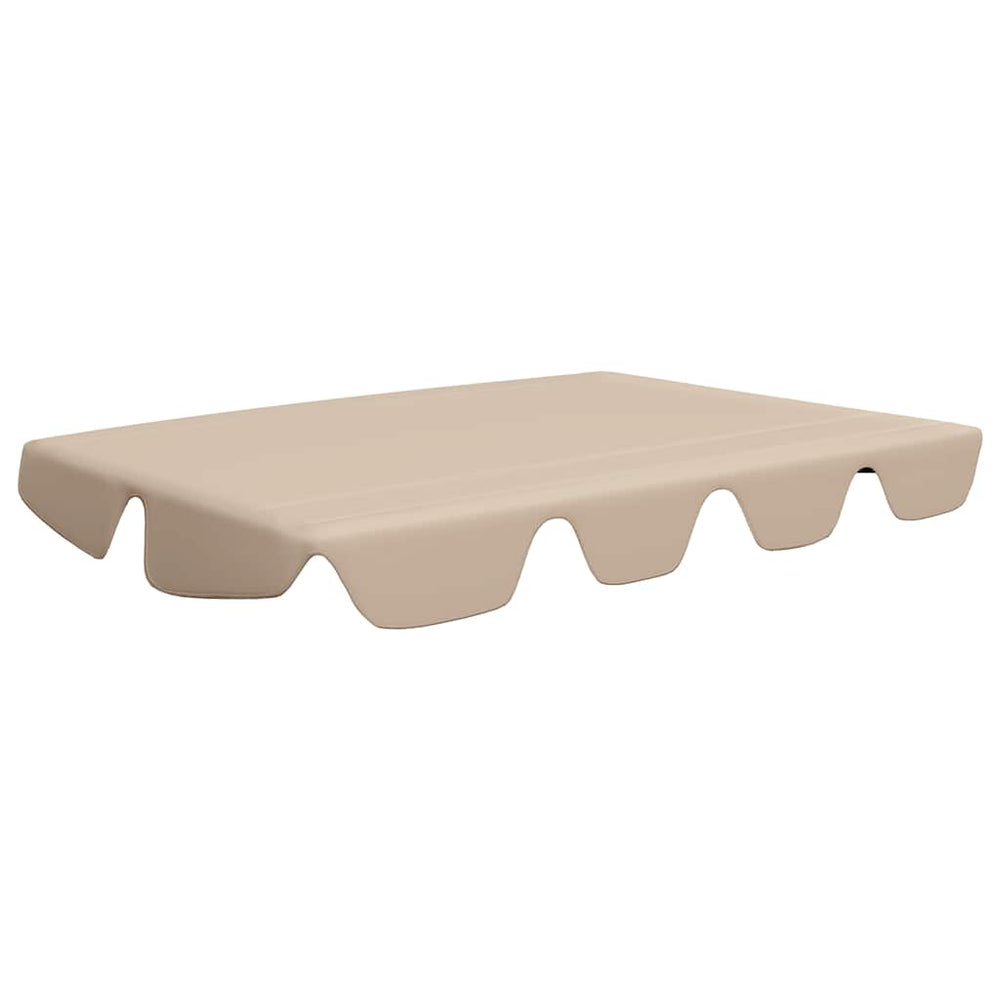 vidaXL Toit de remplacement pour balancelle Beige 150/130x105/70 cm