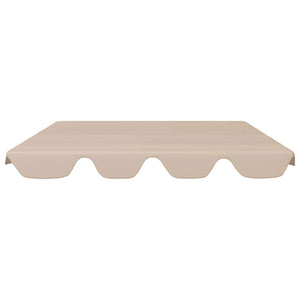 Ersatzdach für Hollywoodschaukel Beige 150/130x105/70 cm