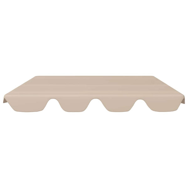 Ersatzdach für Hollywoodschaukel Beige 150/130x105/70 cm