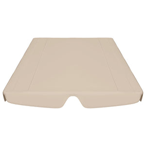Ersatzdach für Hollywoodschaukel Beige 150/130x105/70 cm