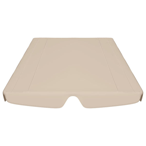 Ersatzdach für Hollywoodschaukel Beige 150/130x105/70 cm