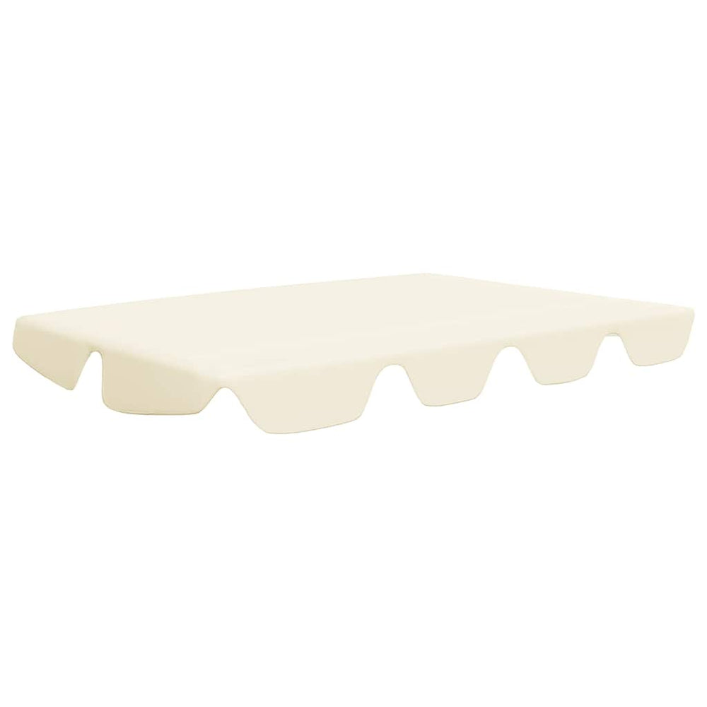 vidaXL Toit de rechange pour balancelle Crème 150/130x105/70 cm
