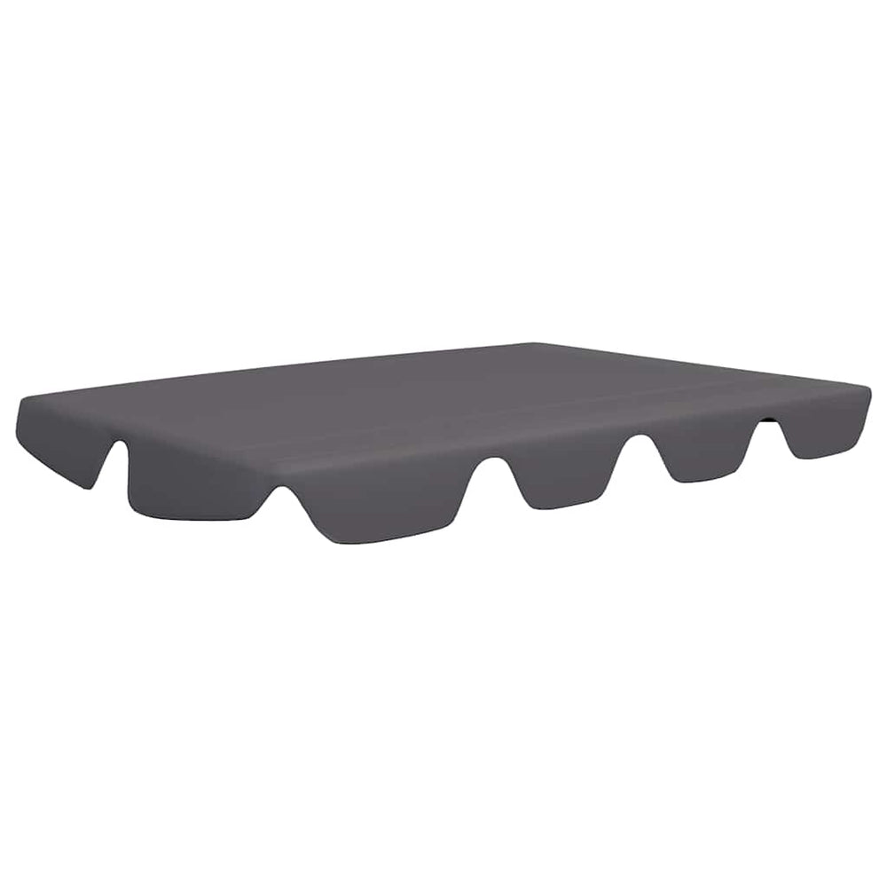 vidaXL Toit de rechange pour balancelle anthracite 150/130x105/70 cm