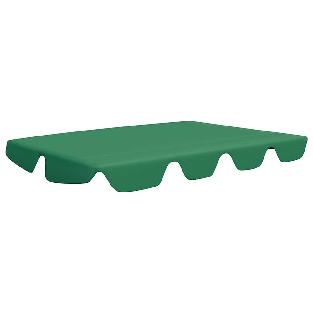 vidaXL Toit de rechange pour balancelle vert 150/130x105/70 cm