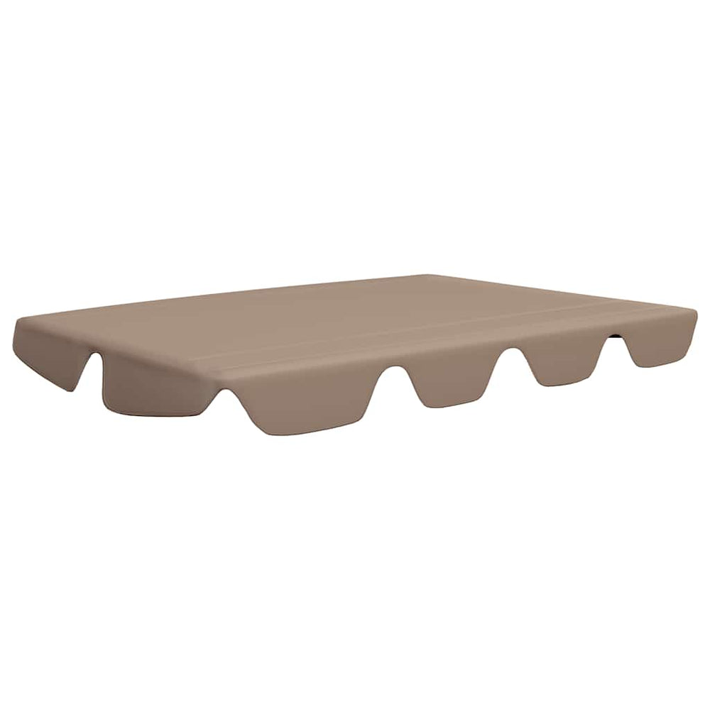 vidaXL Toit de rechange pour balancelle Taupe 150/130x105/70 cm