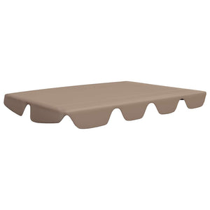 Ersatzdach für Hollywoodschaukel Taupe 150/130x105/70 cm