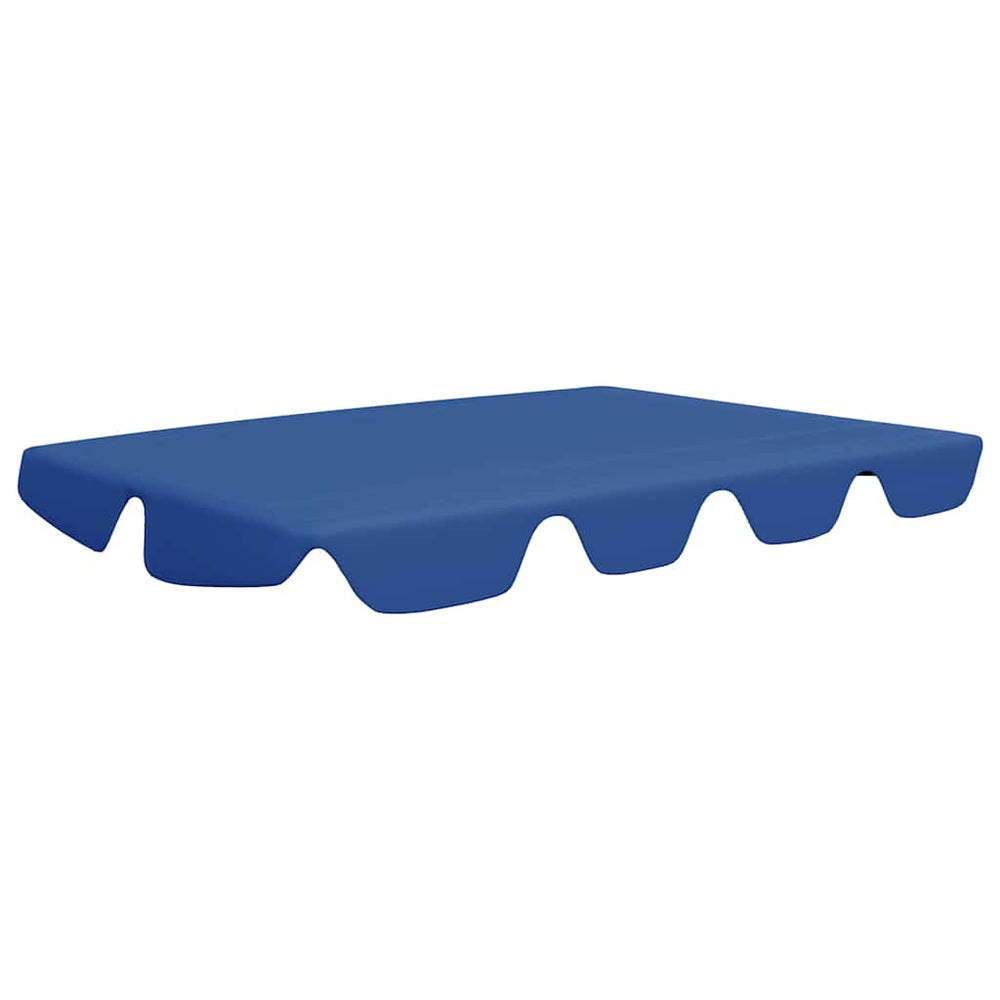 vidaXL Toit de rechange pour balancelle Bleu 150/130x105/70 cm