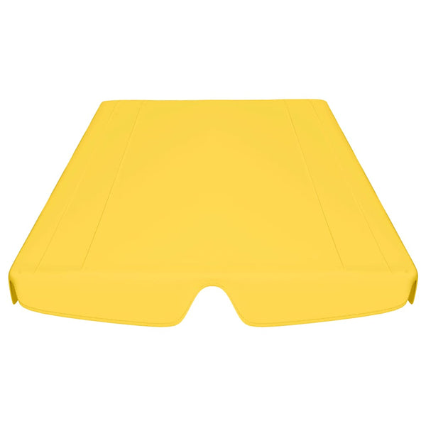 Ersatzdach für Hollywoodschaukel Gelb 150/130x105/70 cm