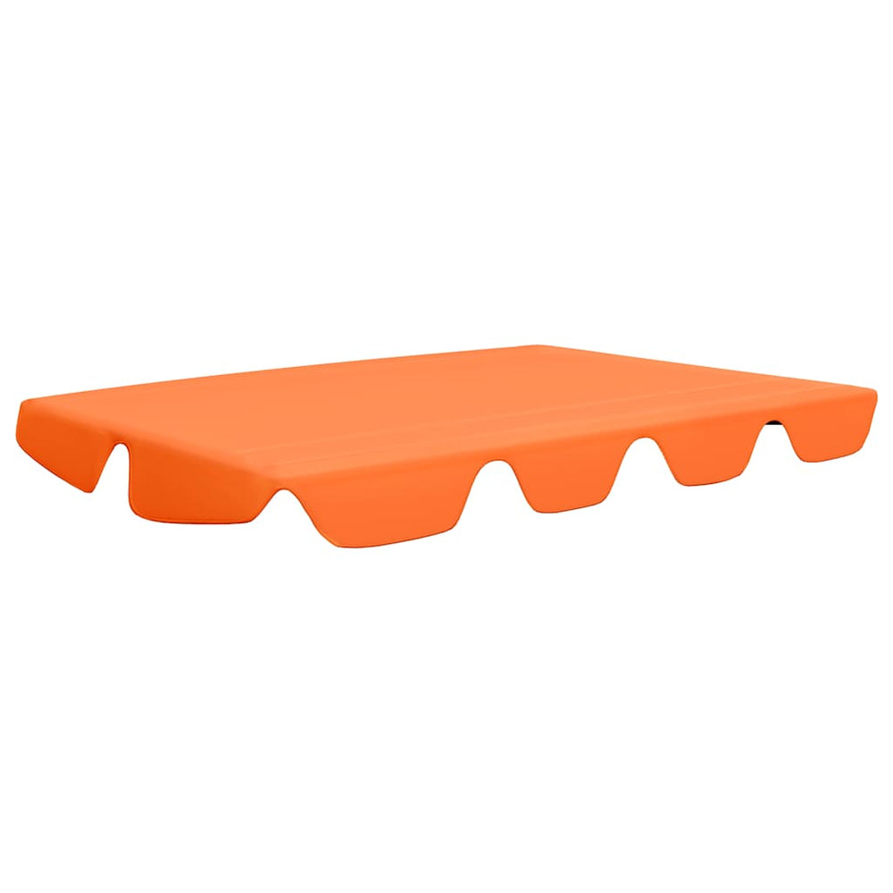 vidaXL Toit de rechange pour balancelle orange 150/130x105/70 cm