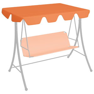 Ersatzdach für Hollywoodschaukel Orange 150/130x105/70 cm