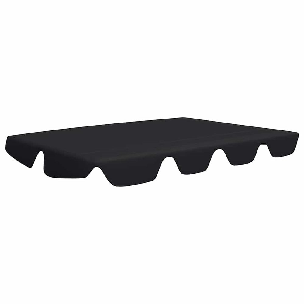 vidaXL Toit de rechange pour balancelle Noir 150/130x105/70 cm