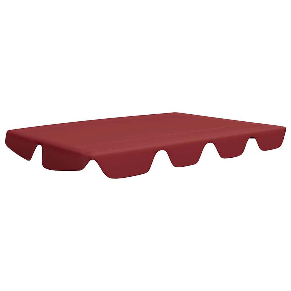 vidaXL Toit de rechange pour balancelle Rouge vin 150/130x105/70 cm