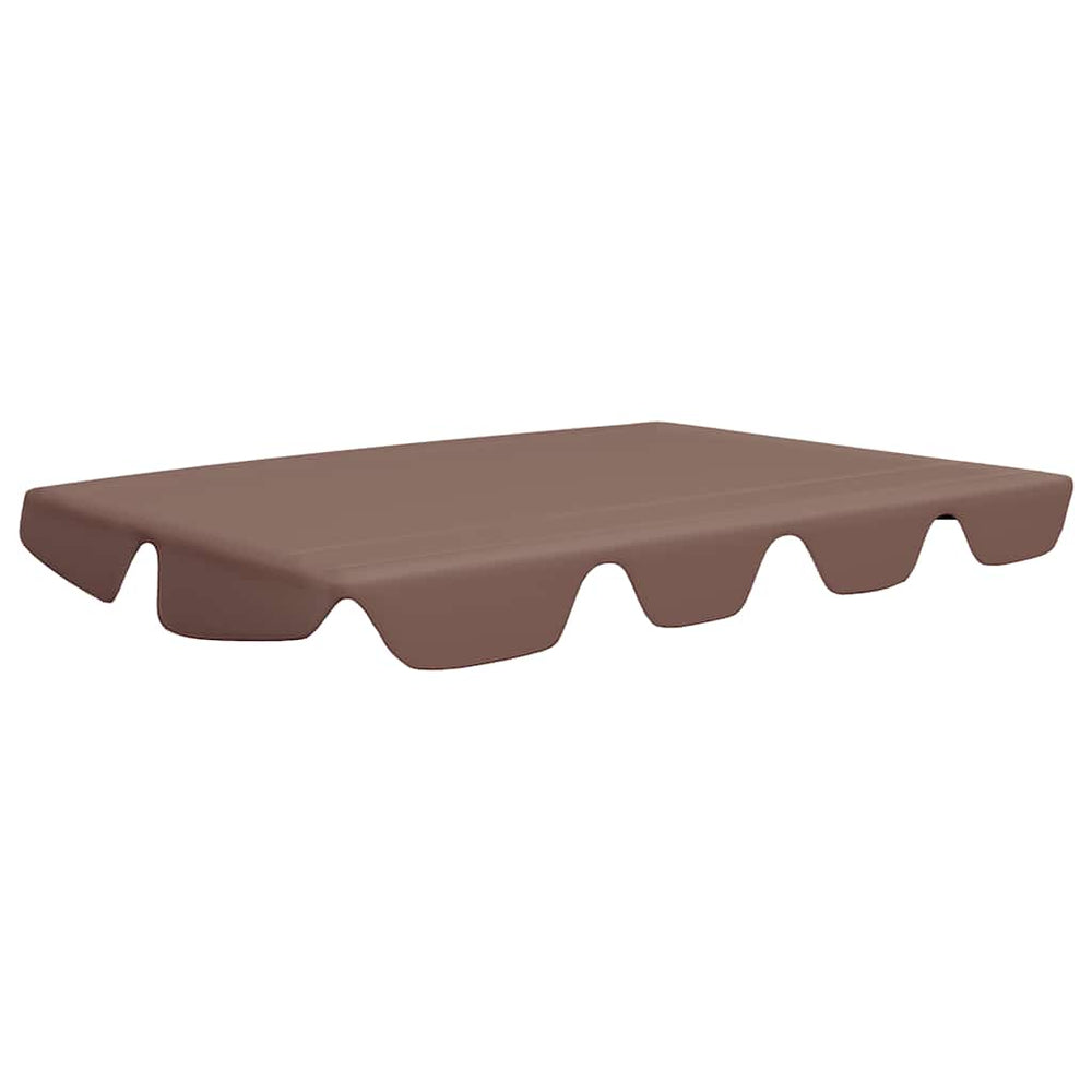 vidaXL Toit de rechange pour balancelle Marron 150/130x105/70 cm