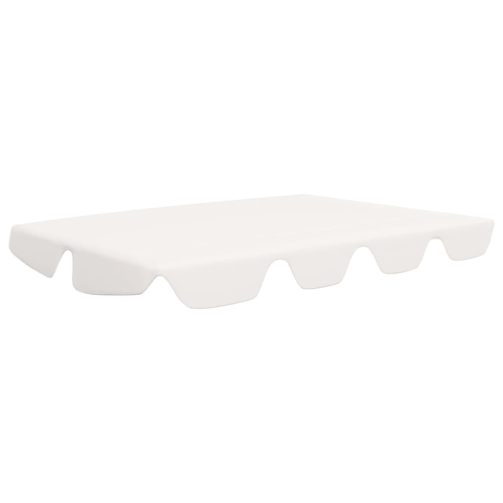 vidaXL Toit de rechange pour balancelle blanc 150/130x105/70 cm