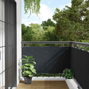 Balkon-Sichtschutz Anthrazit 75x300 cm Oxford-Gewebe