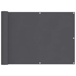 Balkon-Sichtschutz Anthrazit 75x500 cm Oxford-Gewebe