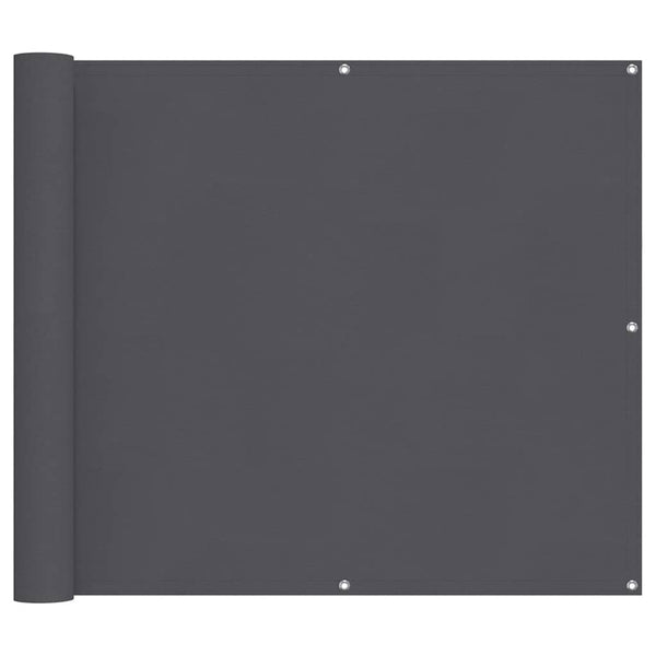 Balkon-Sichtschutz Anthrazit 90x500 cm Oxford-Gewebe