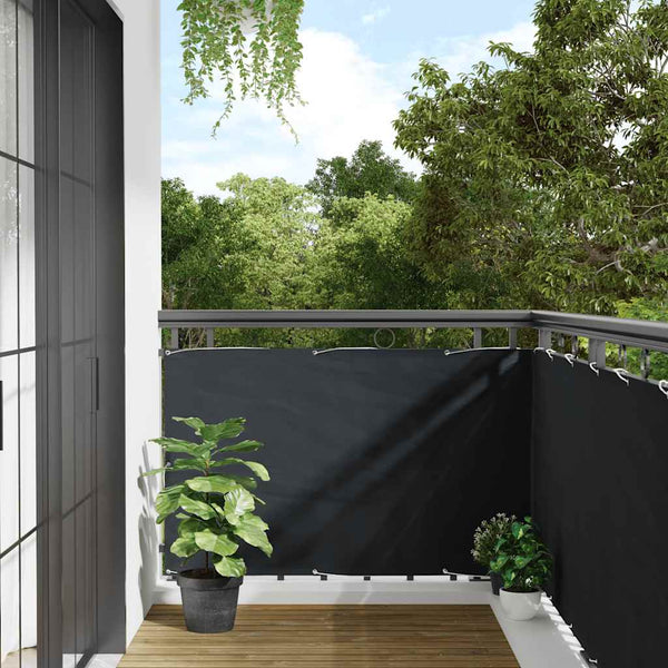 Balkon-Sichtschutz Anthrazit 90x500 cm Oxford-Gewebe