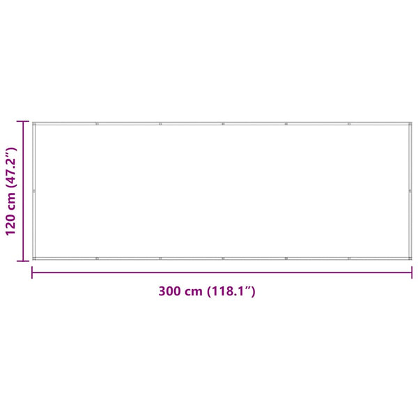 Balkon-Sichtschutz Anthrazit 120x300 cm Oxford-Gewebe