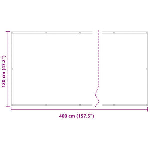 Balkon-Sichtschutz Anthrazit 120x400 cm Oxford-Gewebe
