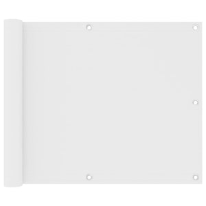 vidaXL Brise-vue de balcon blanc 75x300 cm tissu Oxford