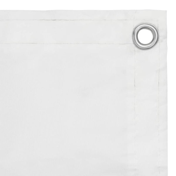 vidaXL Brise-vue de balcon blanc 75x300 cm tissu Oxford