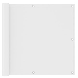 Balkon-Sichtschutz Weiß 90x300 cm Oxford-Gewebe