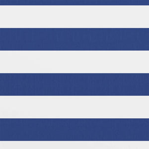Balkon-Sichtschutz Weiß und Blau 120x300 cm Oxford-Gewebe