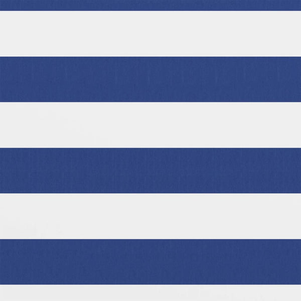 Balkon-Sichtschutz Weiß und Blau 120x400 cm Oxford-Gewebe