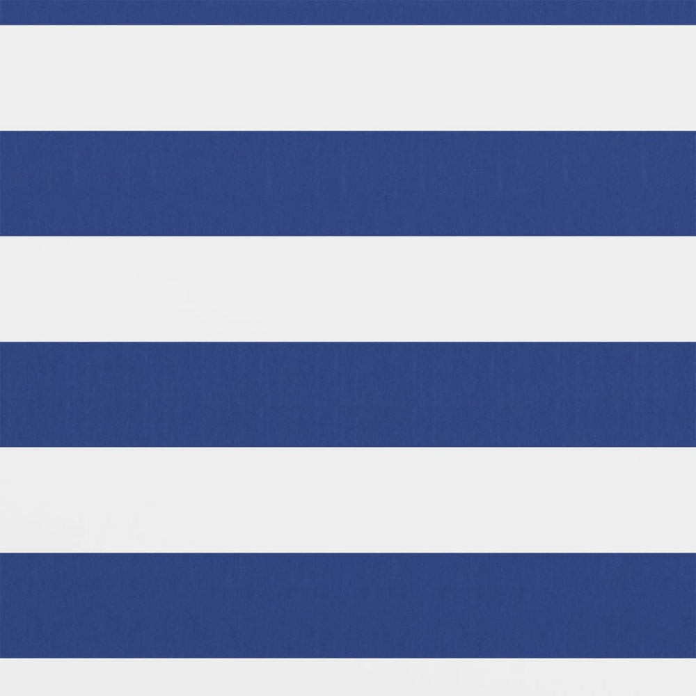 Balkon-Sichtschutz Weiß und Blau 120x600 cm Oxford-Gewebe