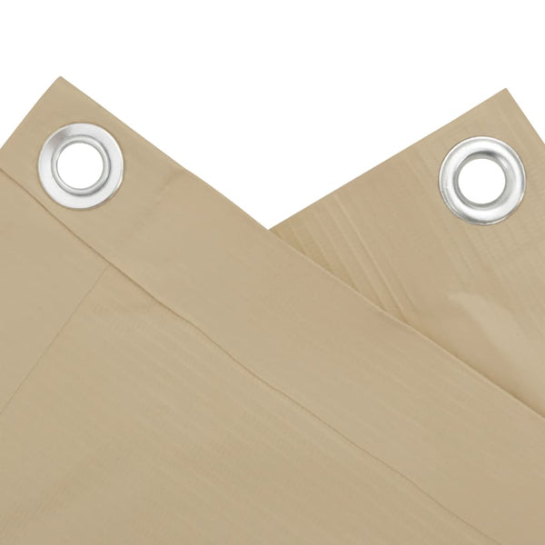 vidaXL Brise-vue de balcon beige 75x300 cm en tissu Oxford