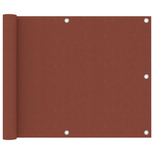 Balkon-Sichtschutz Terrakotta-Rot 75x300 cm Oxford-Gewebe
