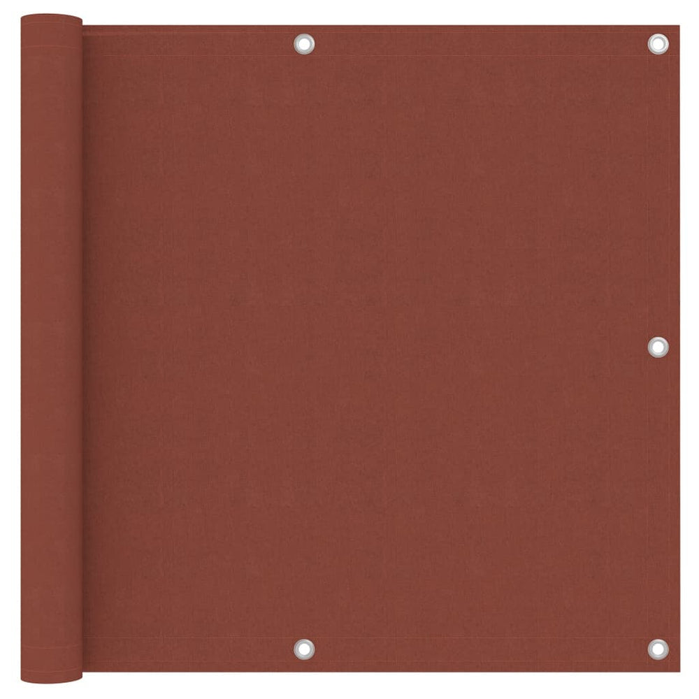 vidaXL Balcony Privacy Screen Terracotta Red 90x300 cm Oxford Fabric